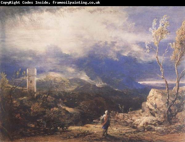 Samuel Palmer Christian Descending into the Valley of Humiliation